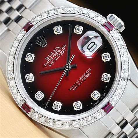 rolex datejust ruby|ebay Rolex Datejust men's watch.